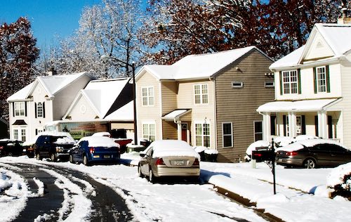 Snowy roof